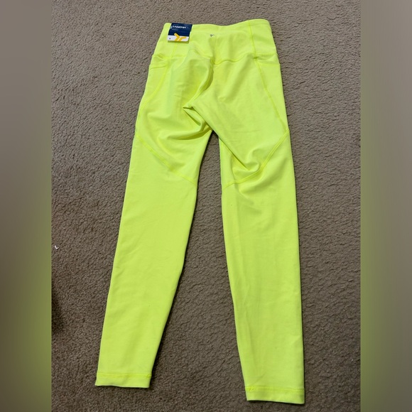 Old Navy Neon Yellow High Rise 7/8 Ankle Small - Picture 4 of 7